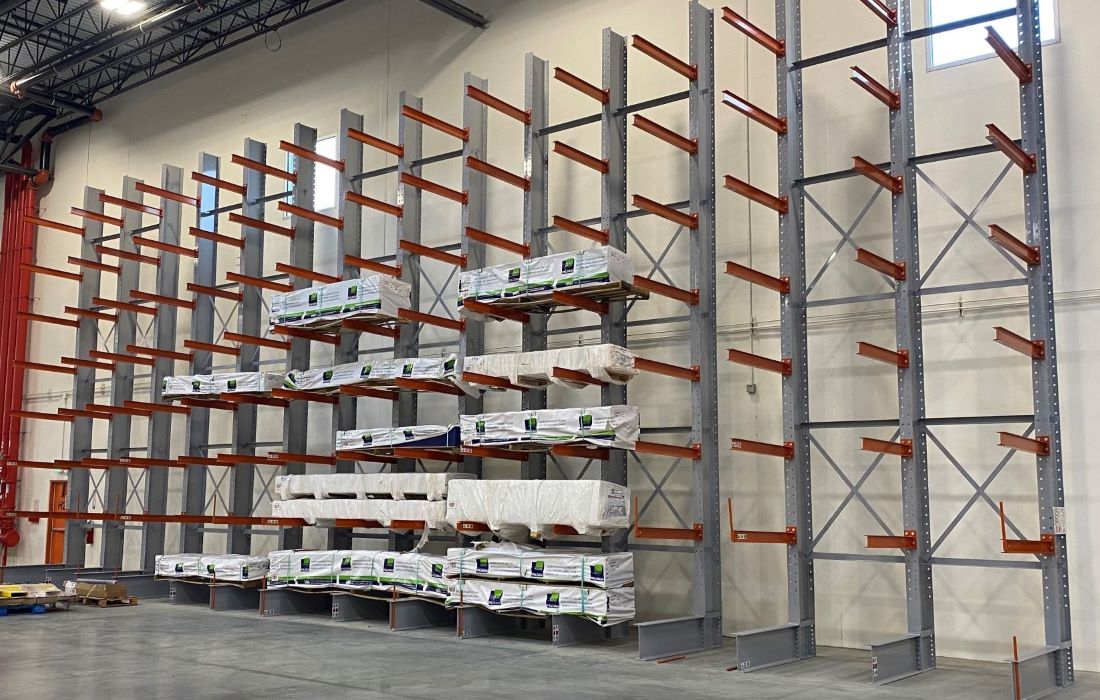 Manufacturing warehouse storage facility