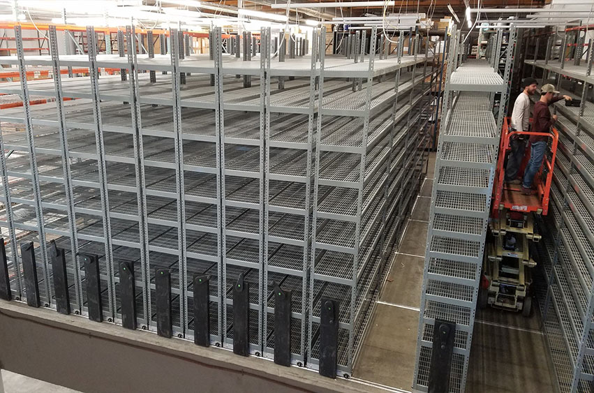 Mobile Pallet Racking storage system for cold & freezer storage